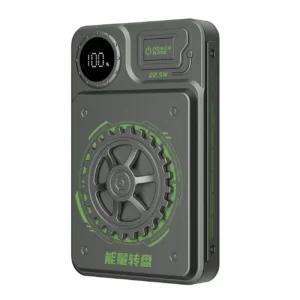 Dudao K24 10000mAh 22.5W USB-A / USB-C power bank with display - grayeng