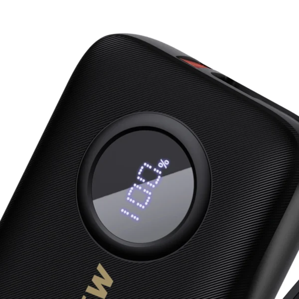 Dudao K14 10000mAh power bank with USB-C / Lightning cables - blackeng