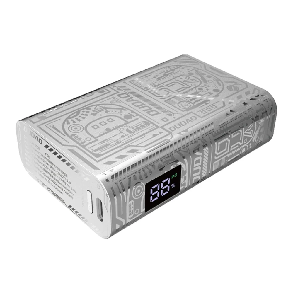 Dudao K20 USB-A / USB-C Powerbank 10000mAh 22.5W - silvereng