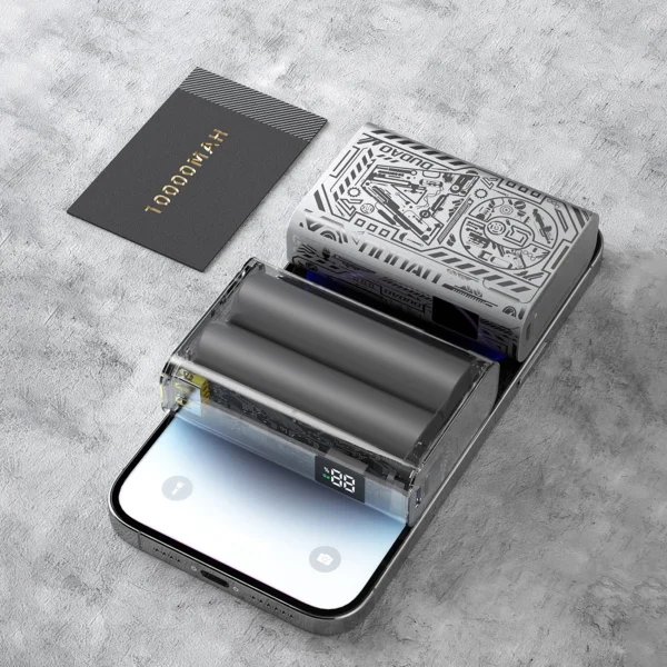 Dudao K20 USB-A / USB-C Powerbank 10000mAh 22.5W - silvereng