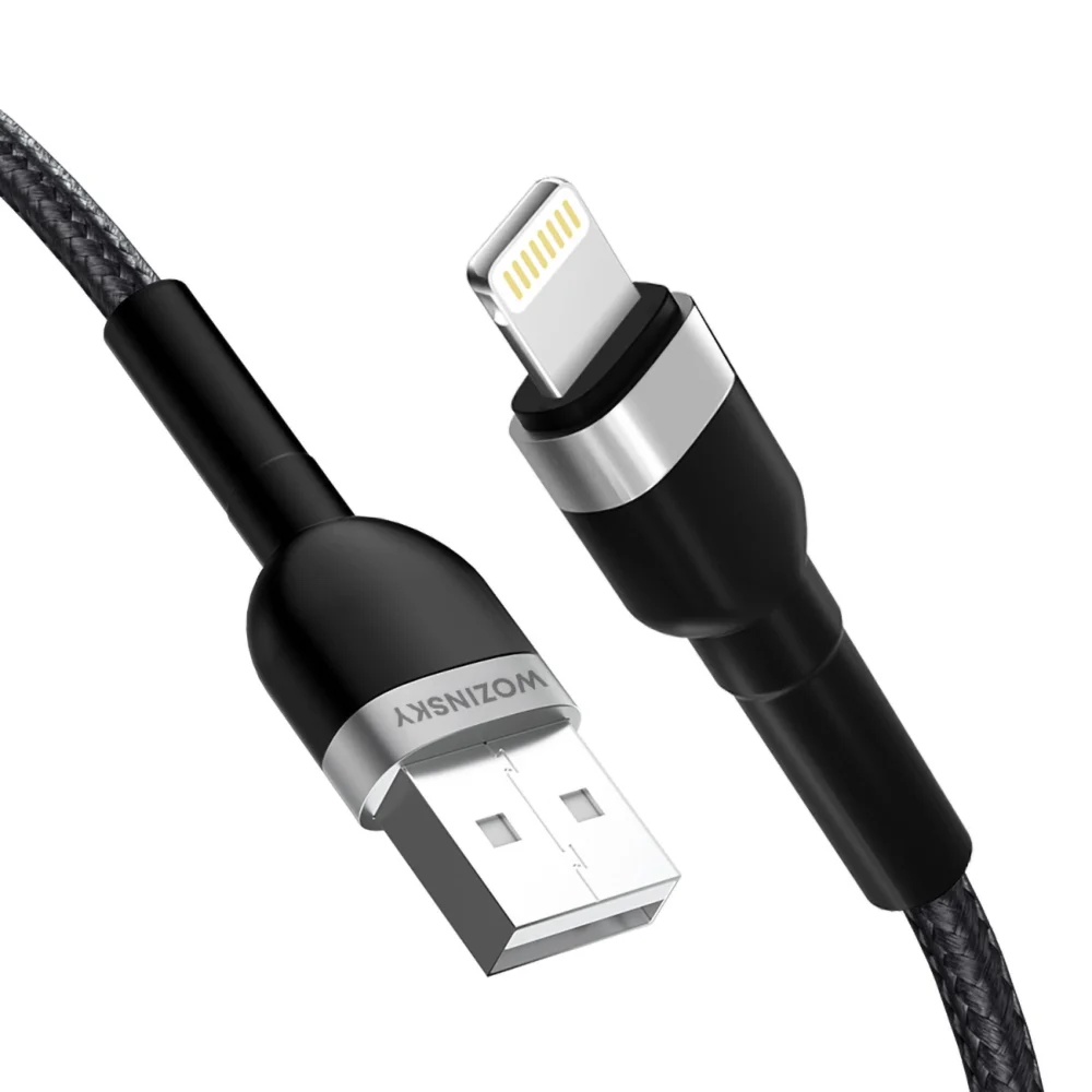 Wozinsky WNBAL1 USB-A / Lightning 2.4A cable 1 m - blackeng