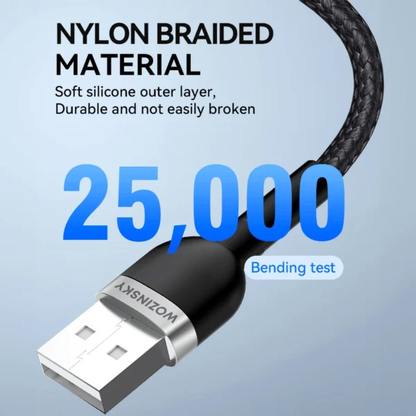 Wozinsky WNBAL1 USB-A / Lightning 2.4A cable 1 m - blackeng