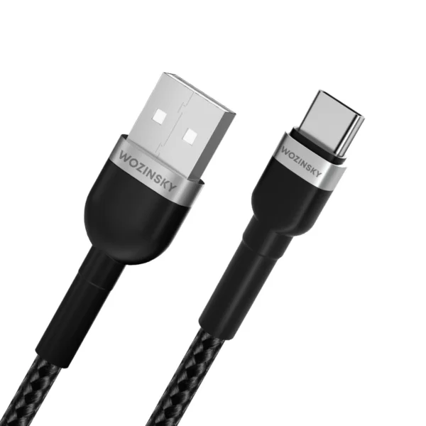Wozinsky WNBAC2 USB-A / USB-C 2.4A cable 2 m - blackeng