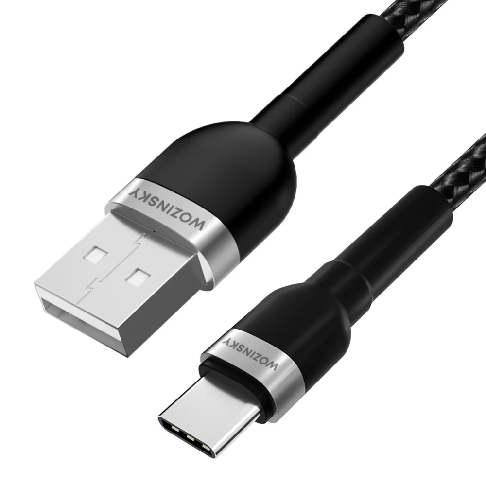 Wozinsky WNBAC2 USB-A / USB-C 2.4A cable 2 m - blackeng