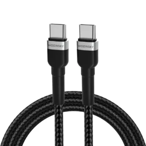 Wozinsky WNBCC1 USB-C / USB-C PD 65W cable 1 m - blackeng