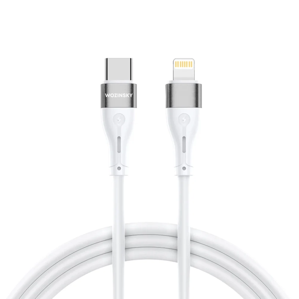 Wozinsky WSTCL1 Lightning / USB-C PD 27W cable 1 m - whiteeng