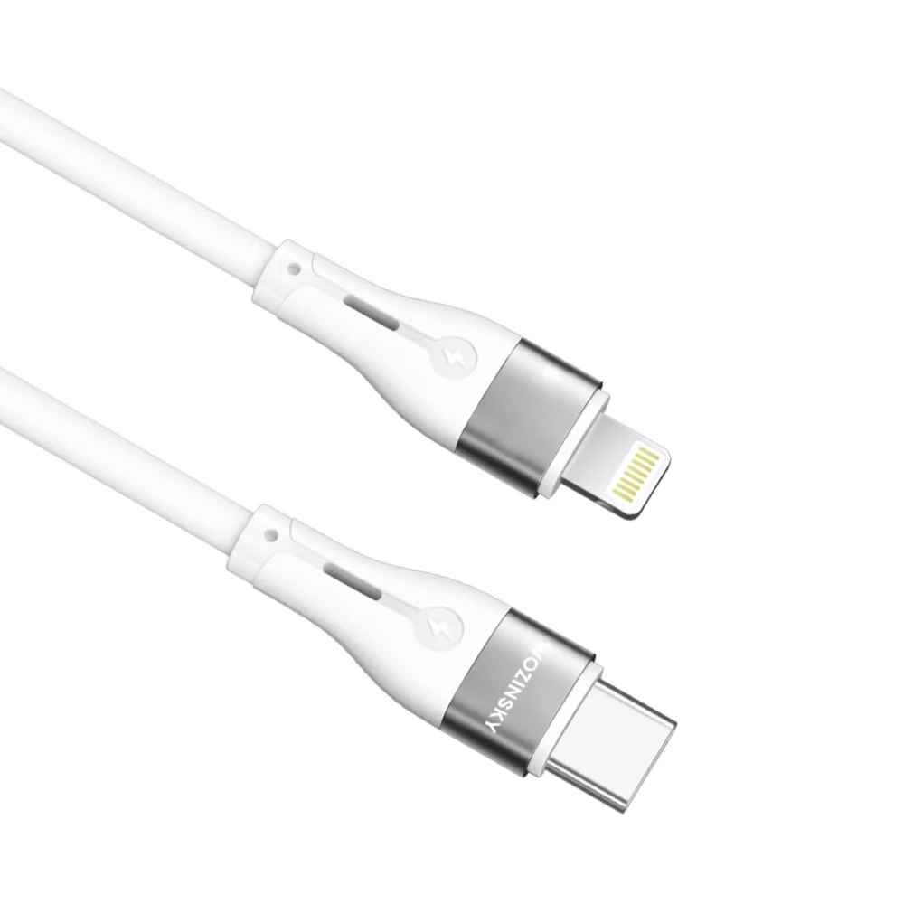 Wozinsky WSTCL1 Lightning / USB-C PD 27W cable 1 m - whiteeng