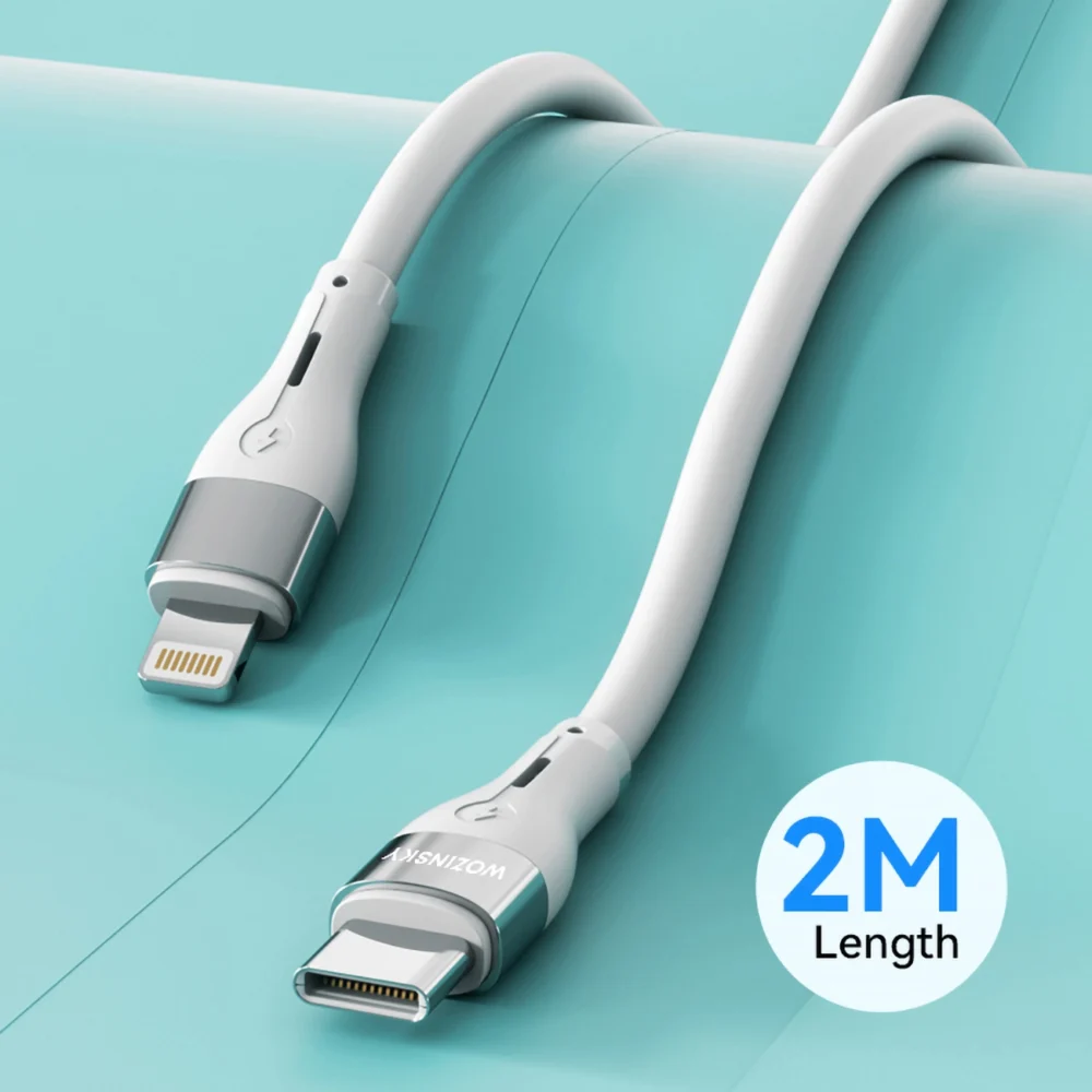 Wozinsky WSTCL2 Lightning / USB-C PD 27W cable 2 m - whiteeng