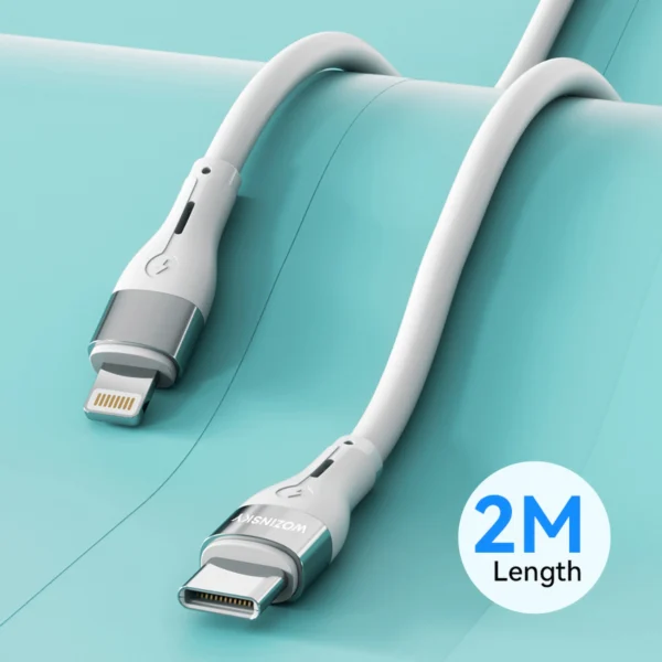 Wozinsky WSTCL2 Lightning / USB-C PD 27W cable 2 m - whiteeng
