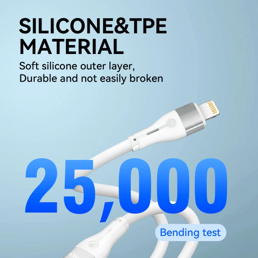 Wozinsky WSTCL2 Lightning / USB-C PD 27W cable 2 m - whiteeng