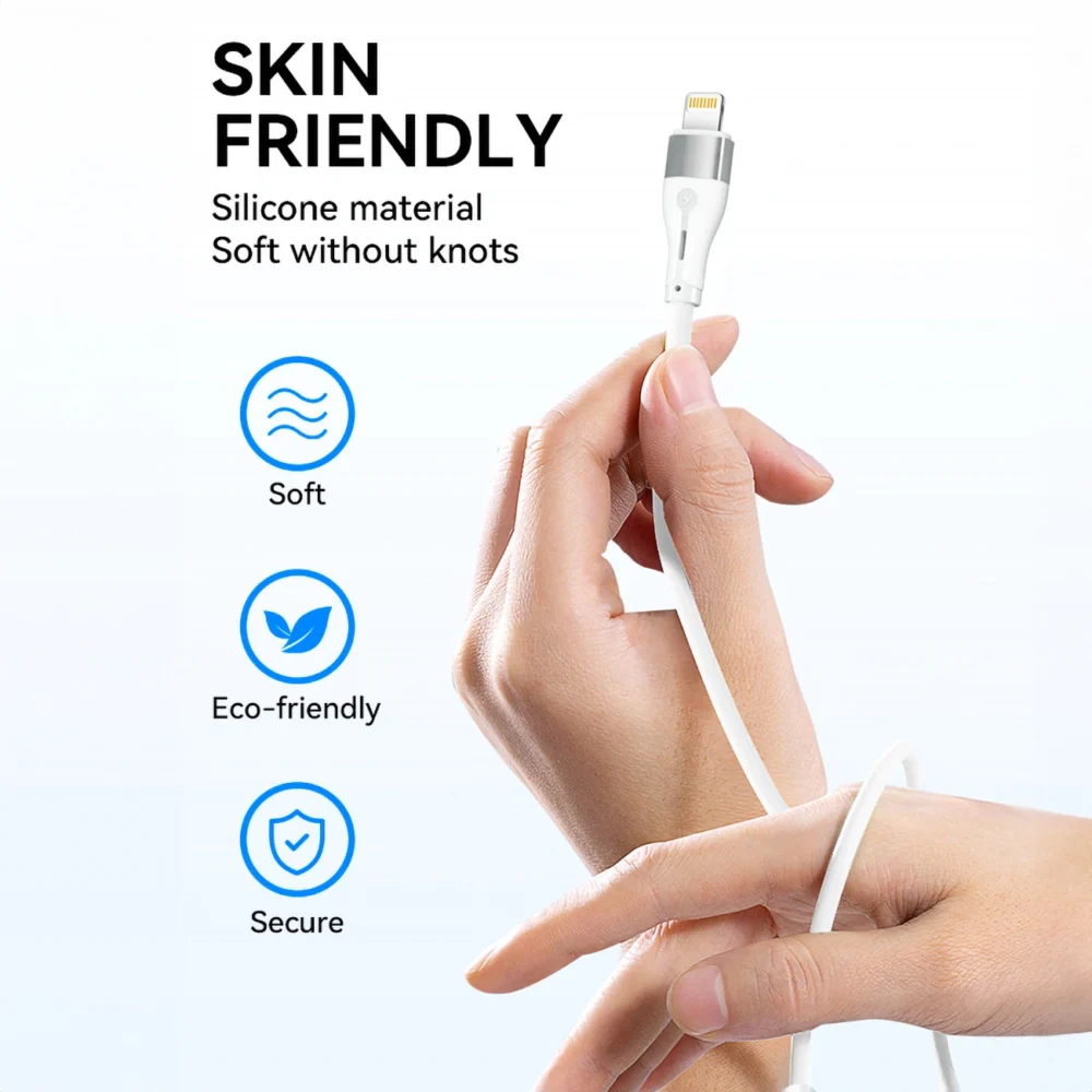 Wozinsky WSTCL2 Lightning / USB-C PD 27W cable 2 m - whiteeng