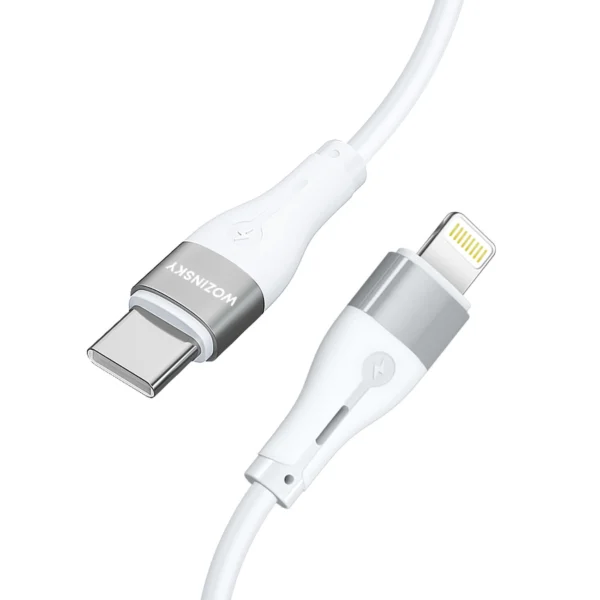 Wozinsky WSTCL2 Lightning / USB-C PD 27W cable 2 m - whiteeng