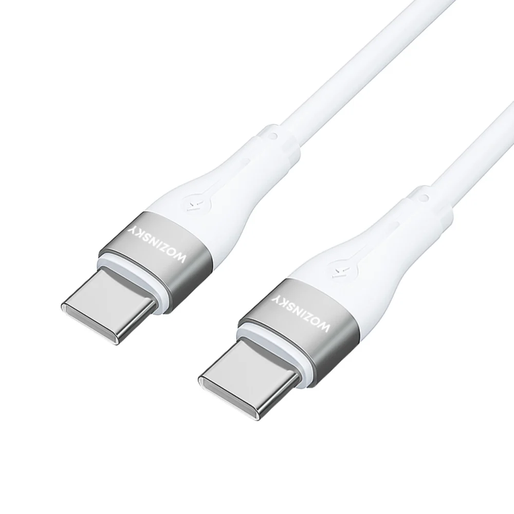 Wozinsky WSTCC2 USB-C / USB-C PD 65W cable 2 m - whiteeng
