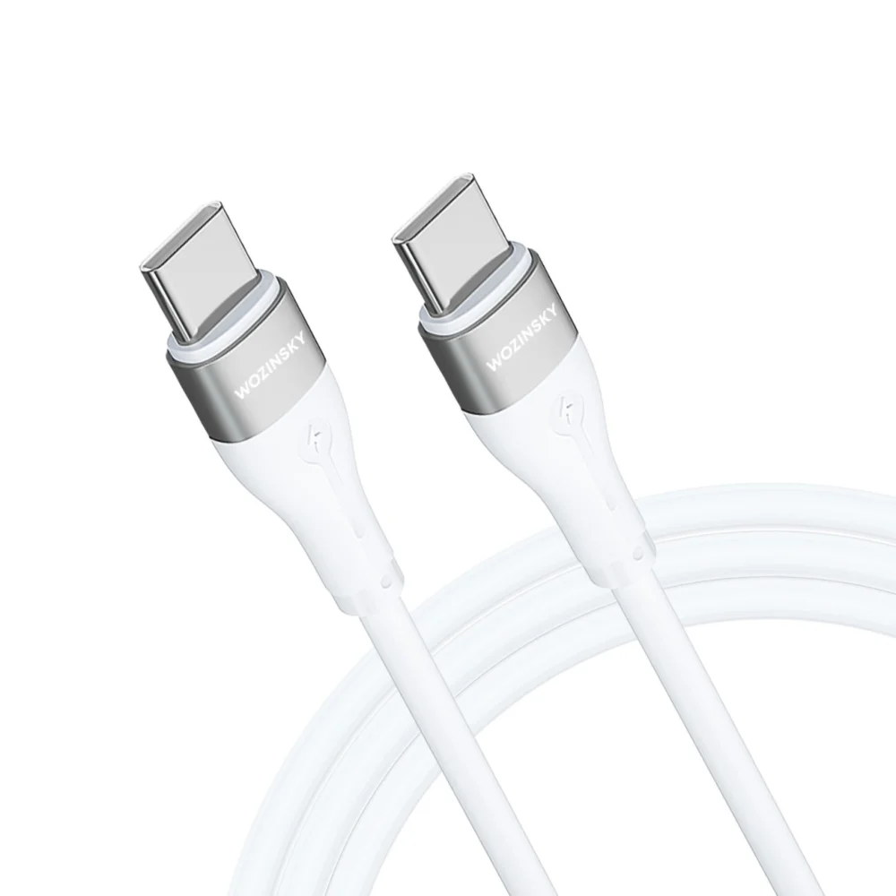 Wozinsky WSTCC2 USB-C / USB-C PD 65W cable 2 m - whiteeng