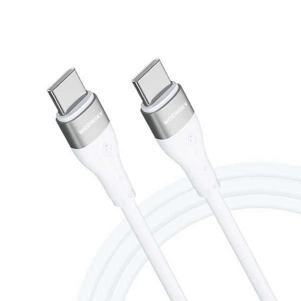 Wozinsky WSTCC2 USB-C / USB-C PD 65W cable 2 m - whiteeng