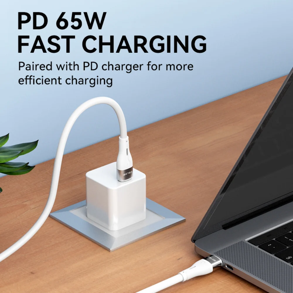 Wozinsky WSTCC2 USB-C / USB-C PD 65W cable 2 m - whiteeng