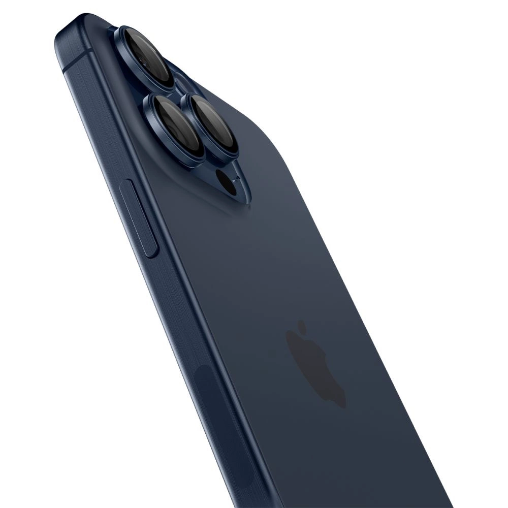 Spigen Optik.tR EZ Fit Camera Protector for iPhone 14 Pro / Pro Max / 15 Pro / Pro Max - Titanium Blue 2 pcs.eng