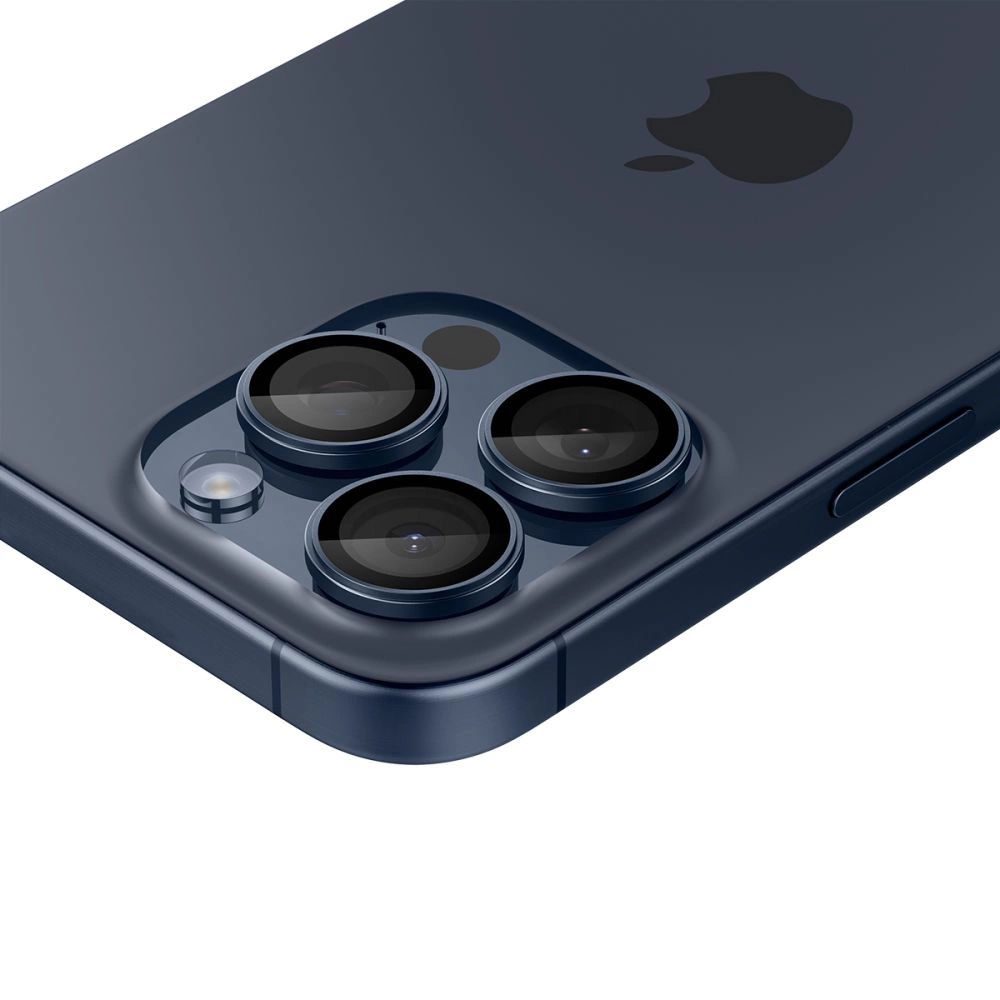 Spigen Optik.tR EZ Fit Camera Protector for iPhone 14 Pro / Pro Max / 15 Pro / Pro Max - Titanium Blue 2 pcs.eng
