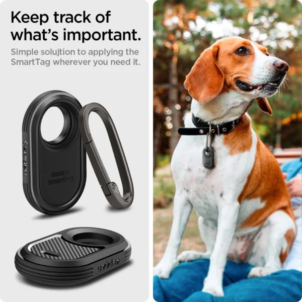 Spigen Rugged Armor Case for Samsung Galaxy SmartTag 2 - Matte Blackeng