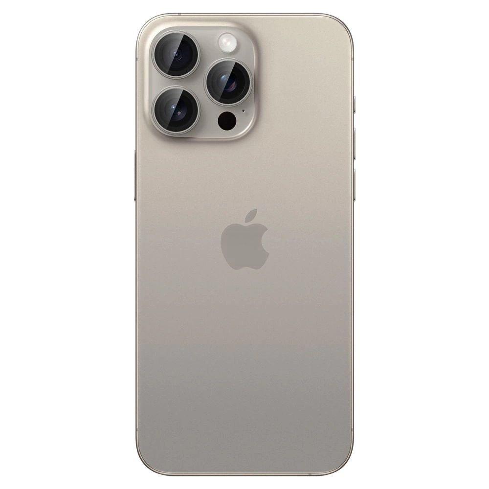 Spigen Optik.tR EZ Fit Camera Protector for iPhone 14 Pro / Pro Max / 15 Pro / Pro Max - Natural Titanium 2 pcs.eng