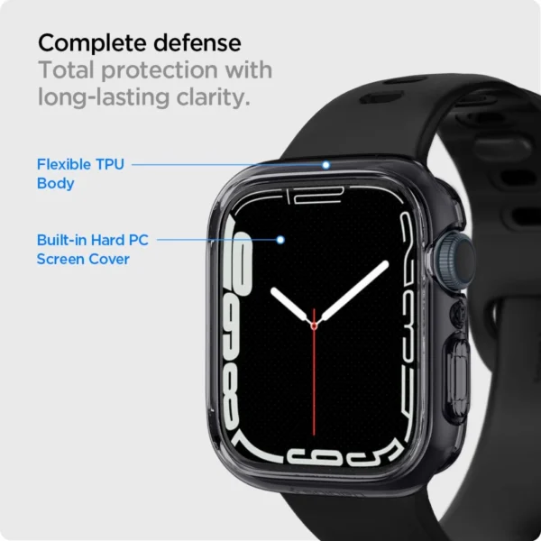 Spigen Ultra Hybrid Case for Apple Watch 7 / 8 / 9 (41 mm) - Transparent Grayeng