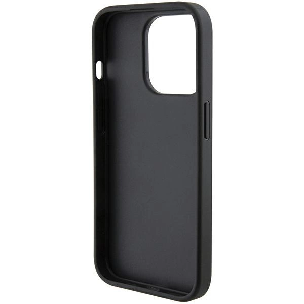 Ferrari Grip Stand Metal Logo case for iPhone 15 Pro Max - blackeng