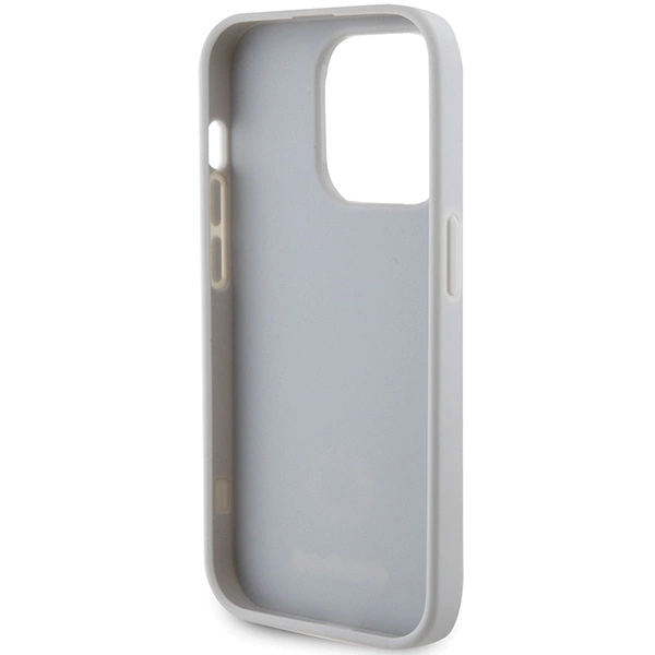 Guess Strass Metal Logo case for iPhone 15 Pro - silvereng