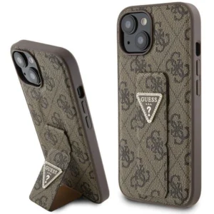 Guess Grip Stand 4G Triangle Strass case for iPhone 15 - browneng