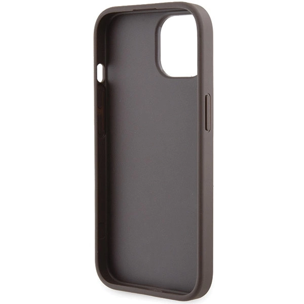 Guess Grip Stand 4G Triangle Strass case for iPhone 15 - browneng