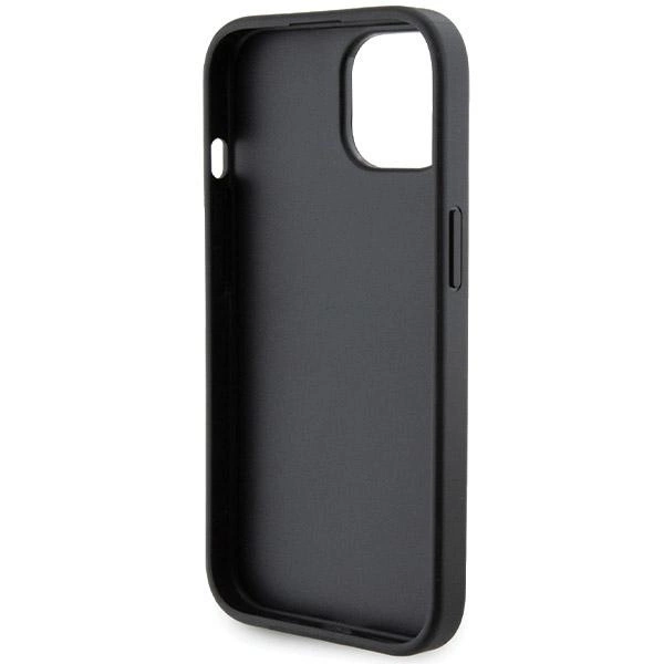 Guess Grip Stand 4G Saffiano Strass case for iPhone 15 - blackeng