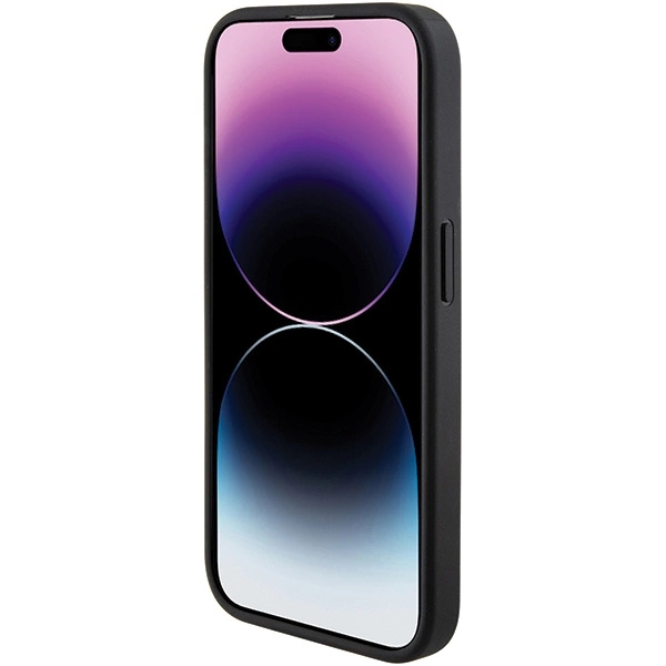 Guess Grip Stand 4G Triangle Strass case for iPhone 15 Pro Max - blackeng