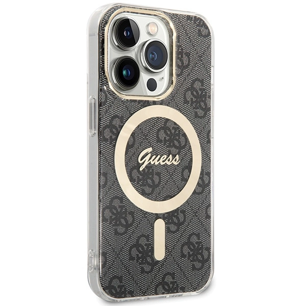 Guess IML 4G MagSafe case for iPhone 15 Pro - blackeng