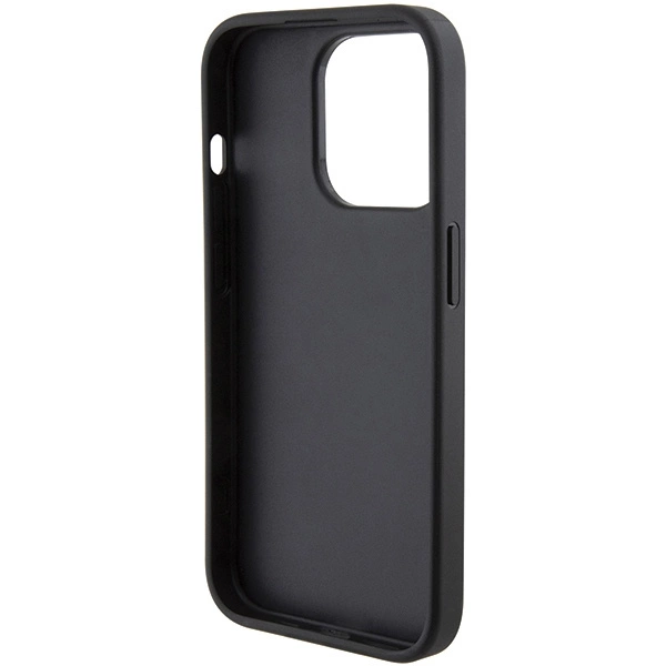 Karl Lagerfeld Quilted K Pattern iPhone 15 Pro Case - Blackeng