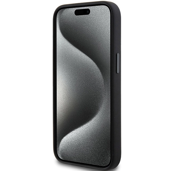 Karl Lagerfeld Silicone Choupette Metal Pin case for iPhone 15 Plus / 14 Plus - blackeng