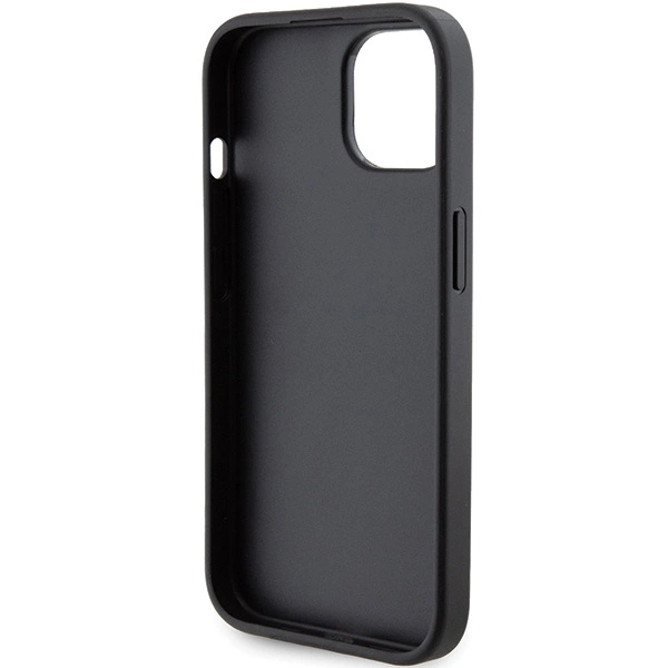 Karl Lagerfeld Gripstand Saffiano Karl&Choupette Pins case for iPhone 15 - blackeng