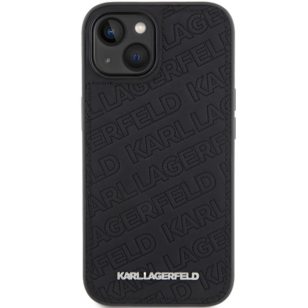 Karl Lagerfeld Quilted K Pattern case for iPhone 15 - blackeng