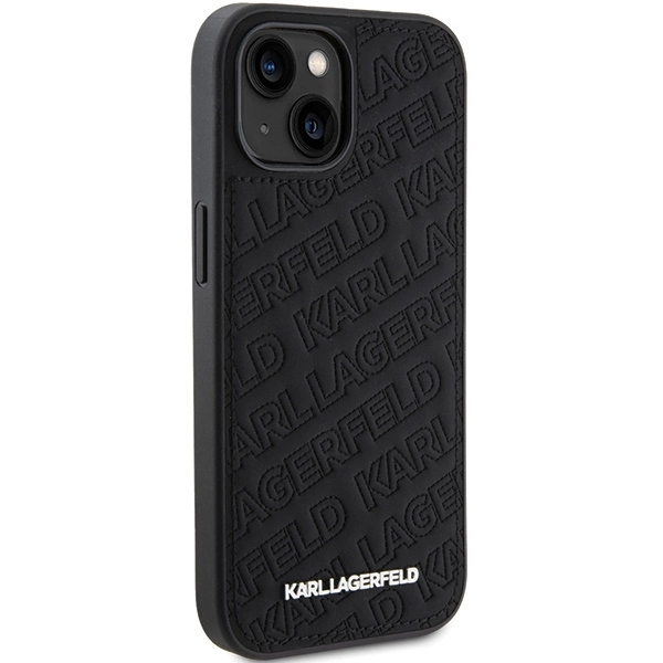 Karl Lagerfeld Quilted K Pattern case for iPhone 15 - blackeng