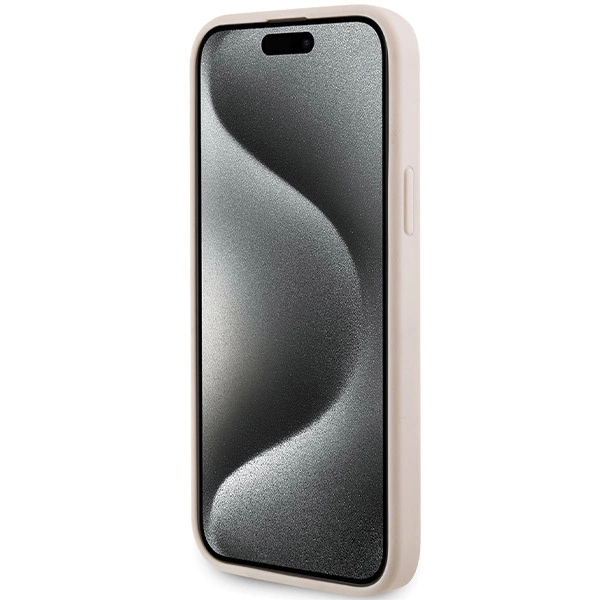 Karl Lagerfeld Quilted K Pattern case for iPhone 15 - pinkeng