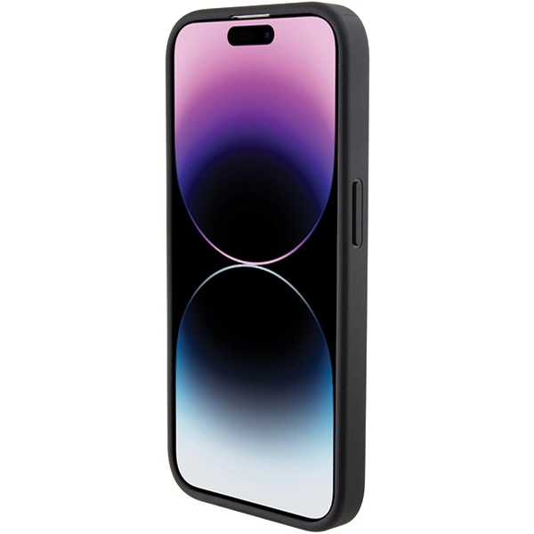 Karl Lagerfeld Quilted K Pattern case for iPhone 15 Pro Max - blackeng