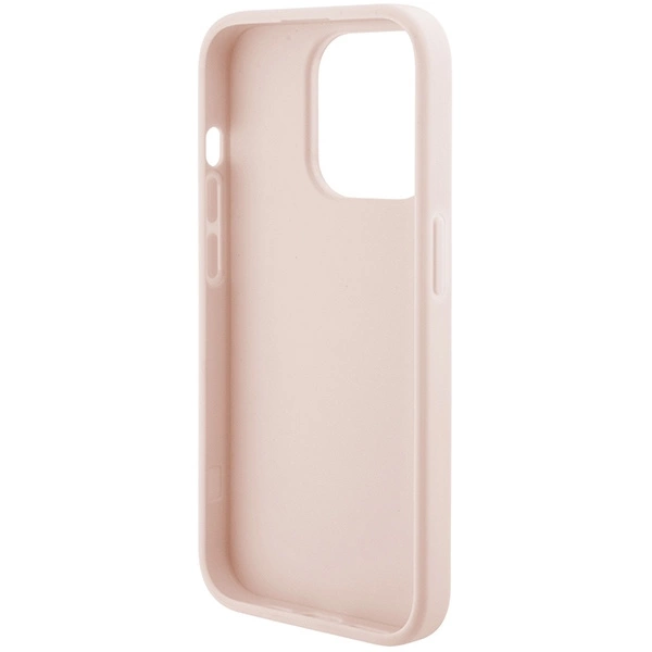 Karl Lagerfeld Quilted K Pattern case for iPhone 15 Pro Max - pinkeng