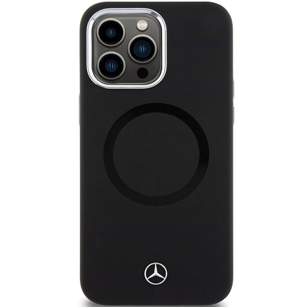 Mercedes Silicone Bicolor MagSafe case for iPhone 15 Pro - blackeng