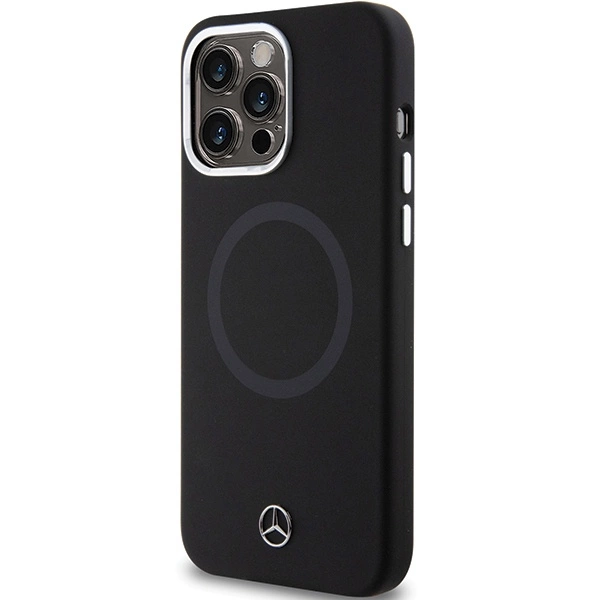 Mercedes Silicone Bicolor MagSafe case for iPhone 15 Pro Max - blackeng