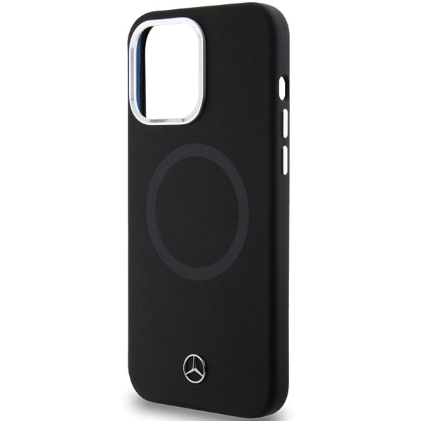 Mercedes Silicone Bicolor MagSafe case for iPhone 15 Pro Max - blackeng