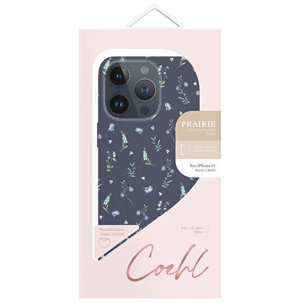 Uniq Coehl Prairie case for iPhone 15 Pro Max - navy blueeng
