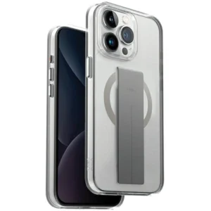 Uniq Heldro Mag Magclick Charging case for iPhone 15 Pro - transparenteng