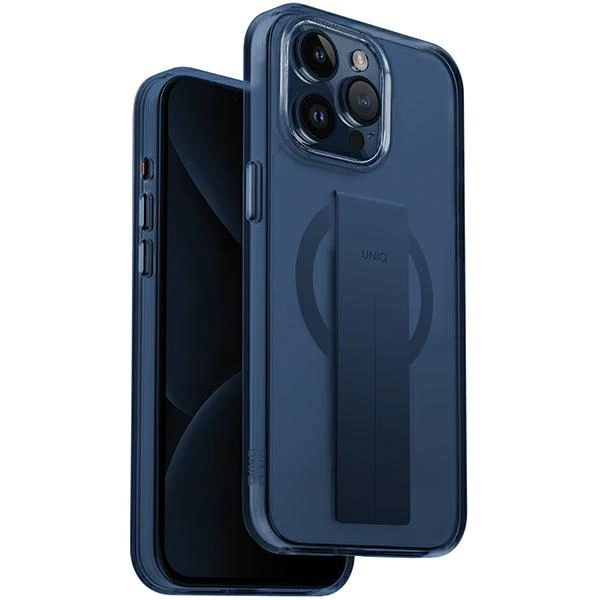 Uniq Heldro Mag Magclick Charging case for iPhone 15 Pro Max - blueeng
