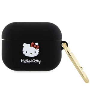 Hello Kitty Silicone 3D Kitty Head case for AirPods Pro - blackeng