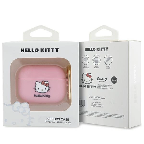 Hello Kitty Silicone 3D Kitty Head case for AirPods Pro - pinkeng