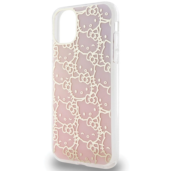 Hello Kitty IML Gradient Electrop Crowded Kitty Head Case for iPhone 11 / Xr - Pinkeng