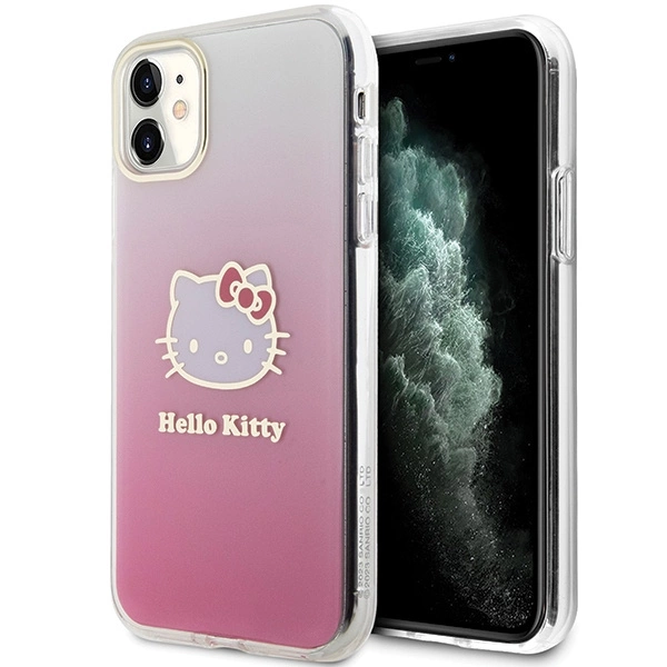 Hello Kitty IML Gradient Electrop Kitty Head Case for iPhone 11 / Xr - Pinkeng